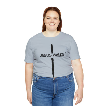 Jesus Walks Unisex Short Sleeve Big Cross Tee