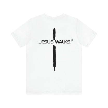 Jesus Walks Unisex Short Sleeve Big Cross Tee